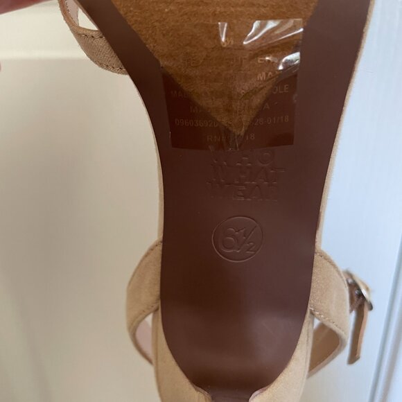 Who What Wear Suede Strappy Heels - Picture 9 of 9